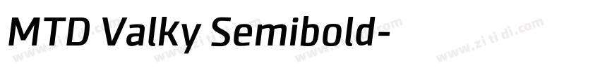 MTD Valky Semibold字体转换